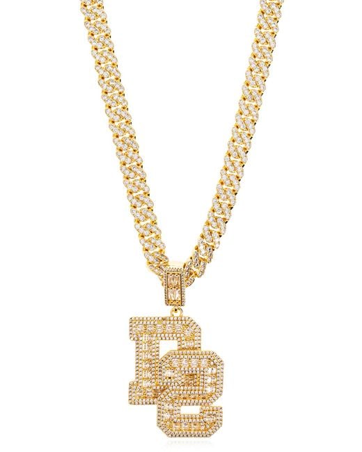 DSquared² Black Necklace With Logo for men
