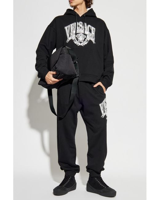 Versace Black Sweatshirt With Print for men