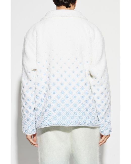 Casablanca White Monogram Sweatshirt for men