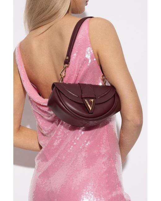 Versace Purple Shoulder Bag 'Virtus'