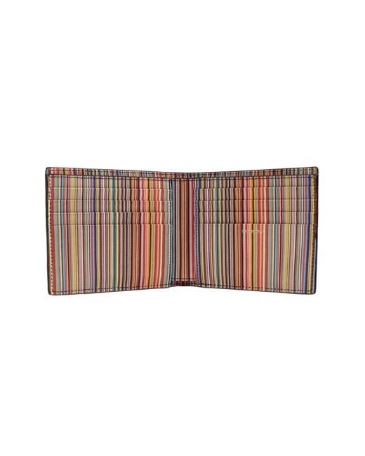 Paul Smith Black Foldable Wallet With Logo for men