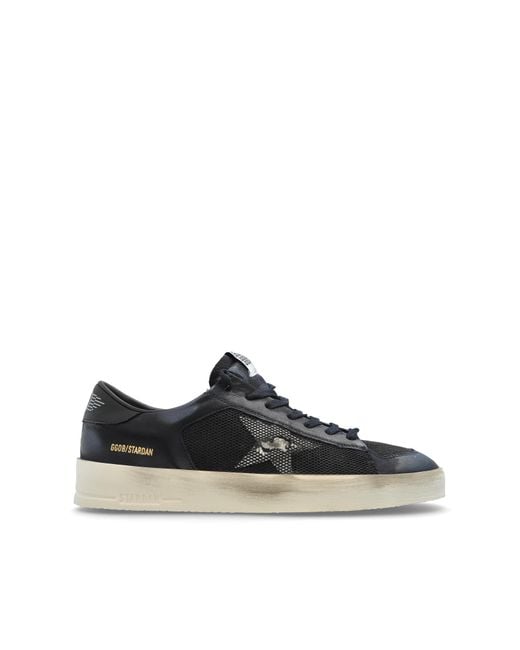 Golden Goose Deluxe Brand Black Sports Shoes 'Stardan Under Net Star' for men