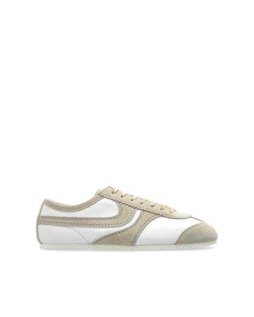Dries Van Noten White Leather Sports Shoes