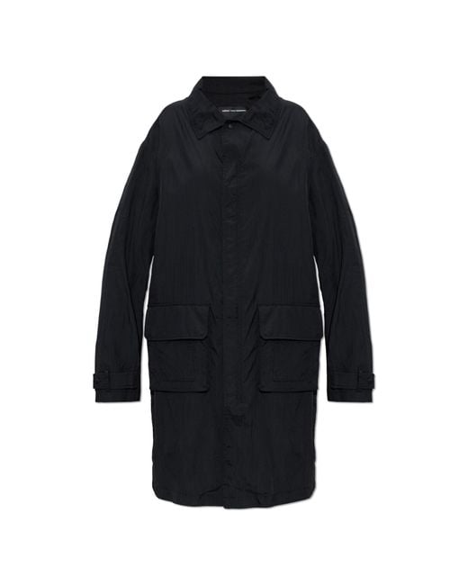 Y-3 Blue Jacket With Pockets