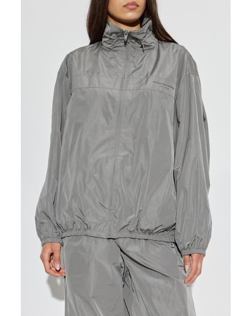 Alexander Wang Gray Jacket With Logo