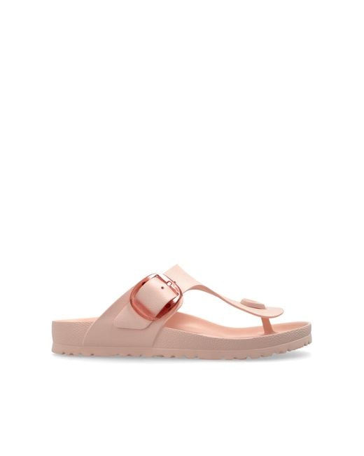 Birkenstock Pink "Gizeh Big Buckle Eva" Sandals