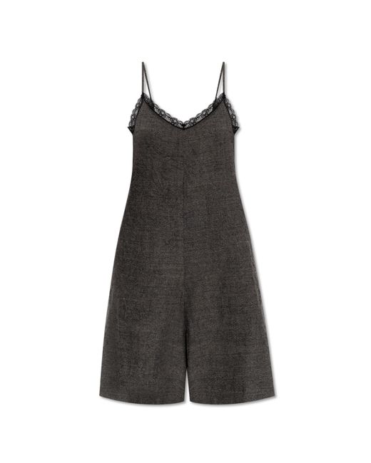 R13 Black Strappy Jumpsuit