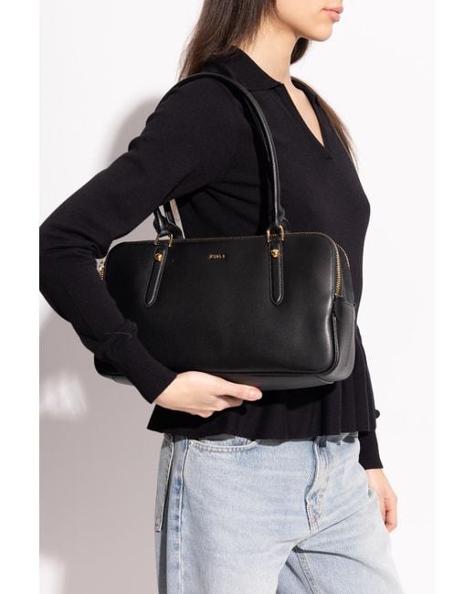 Furla Black 'Giulia Medium' Shoulder Bag