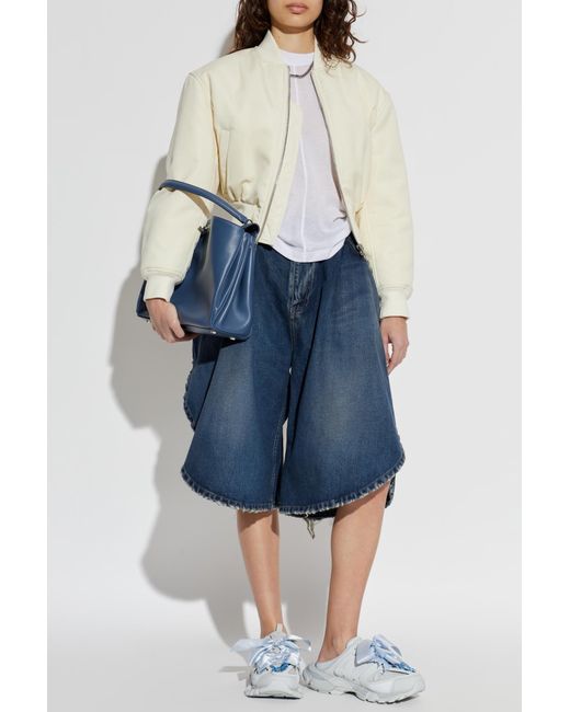 Balenciaga White Asymmetrical Cut T-Shirt