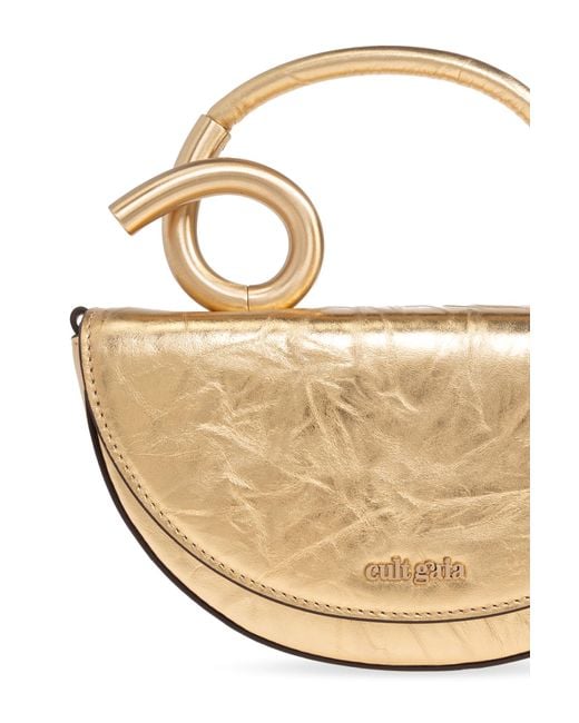 Cult Gaia Metallic "azariah Nano" Handbag,