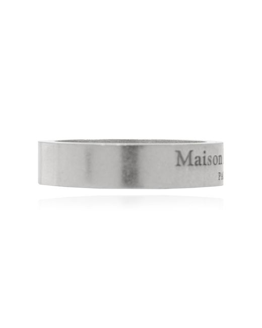 Maison Margiela Metallic Logo Ring for men