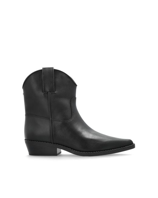 MICHAEL Michael Kors Black Heeled Ankle Boots 'Noemie'