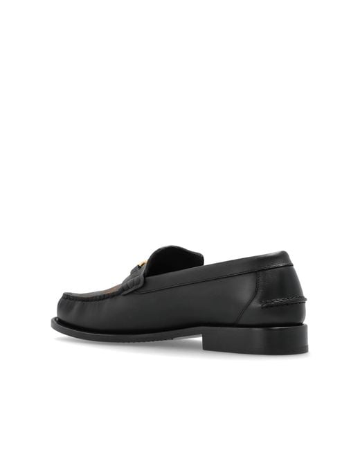 Versace Black "Loafers" Type Shoes for men