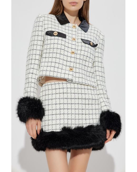 Self-Portrait White Tweed Jacket