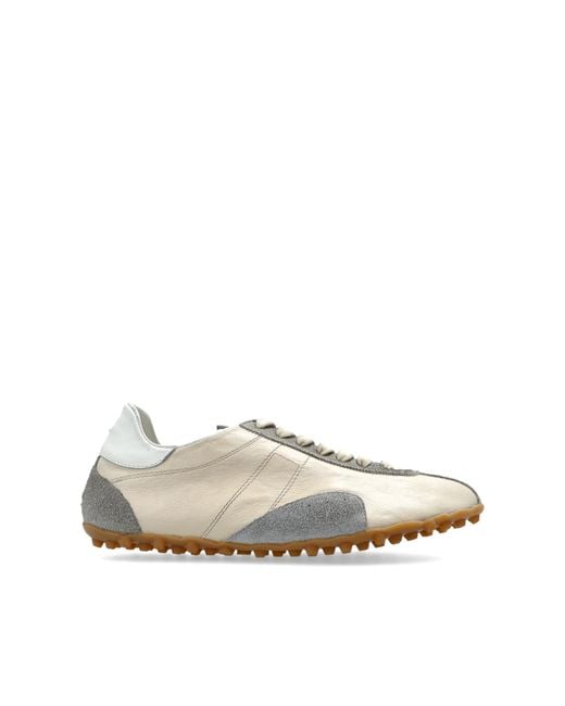 Maison Margiela White Leather Sports Shoes