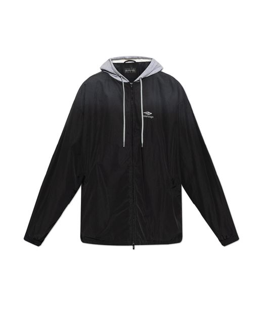 Balenciaga Black Jacket With Logo for men