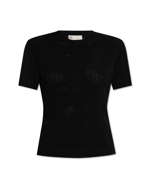 Tory Burch Black Top With Perforation