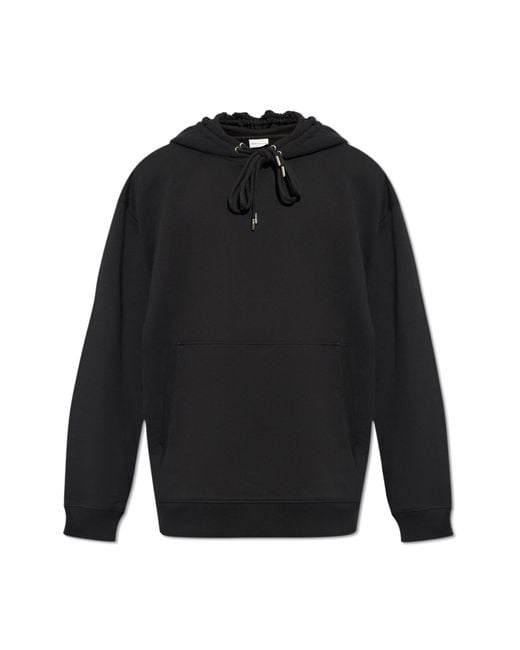 Dries Van Noten Black Cotton Hoodie for men