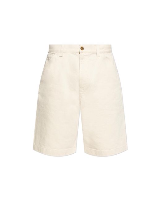Versace Natural Shorts With Multiple Pockets for men