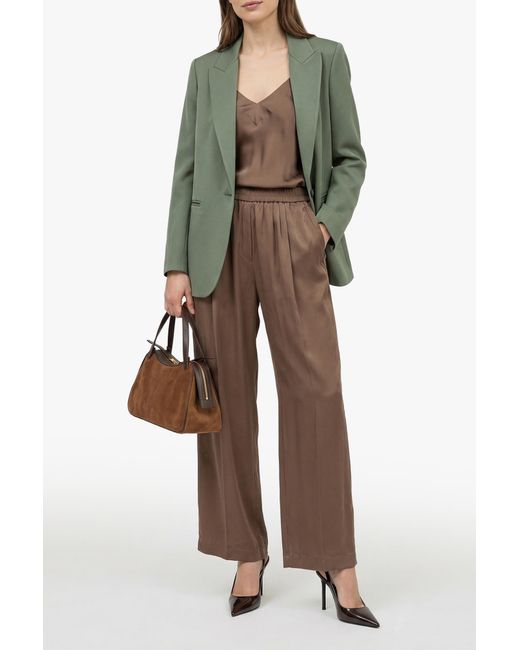 Forte_forte Brown Silk Trousers