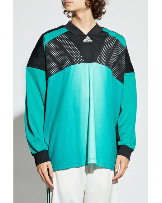 Adidas Originals Blue Long-Sleeve T-Shirt for men