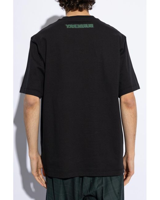 Burberry Black Printed T-Shirt for men