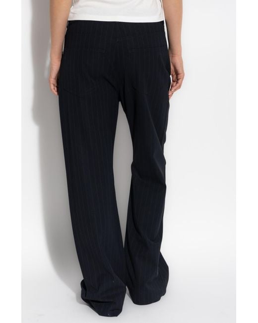 Acne Black Creased Trousers