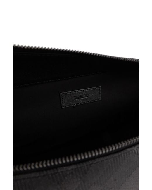 Burberry Black Shoulder Bag With Logo for men