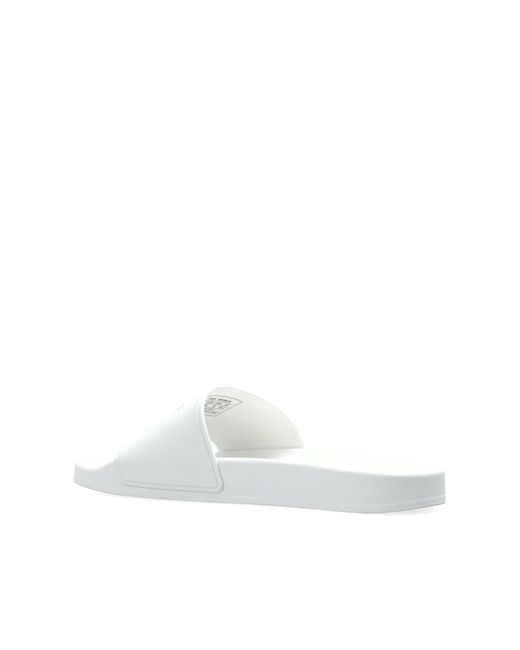 Balenciaga Blue Rubber Slides 'Pool'