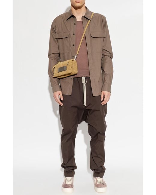 Rick Owens Brown Shirt With Pockets for men
