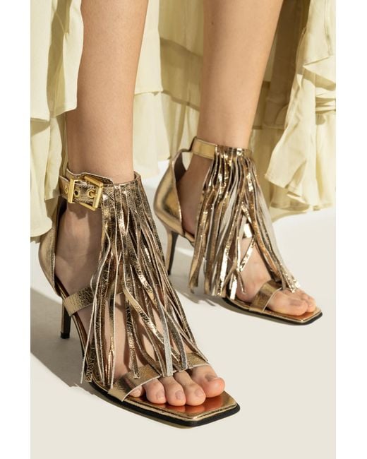 AllSaints White Paola Heeled Sandals