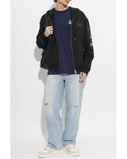AllSaints Black 'Apex' Hoodie for men