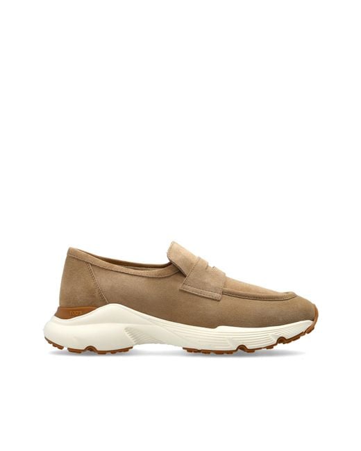 Tod's Brown Suede Sports Shoes