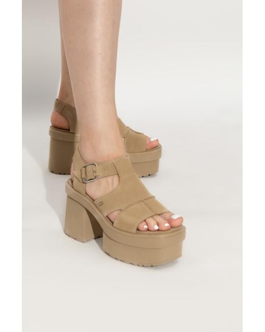 UGG Platform Sandals W New Heights Platform T-Strap in