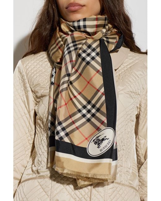 Burberry Natural Silk Scarf
