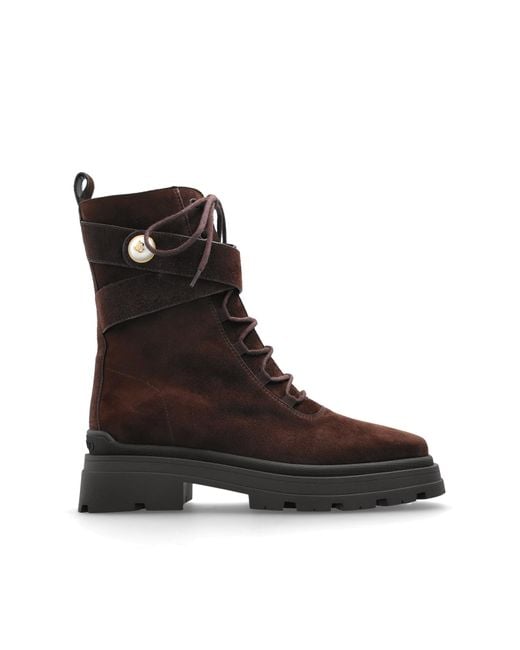 Jimmy Choo Brown Ankle Boots 'Noemi'