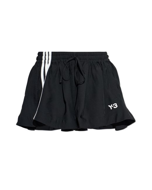 Y-3 Black Shorts With Logo