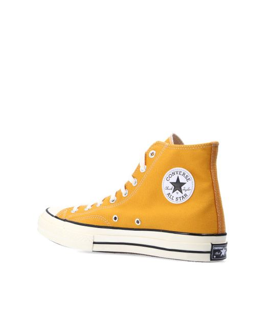 yellow 70s converse