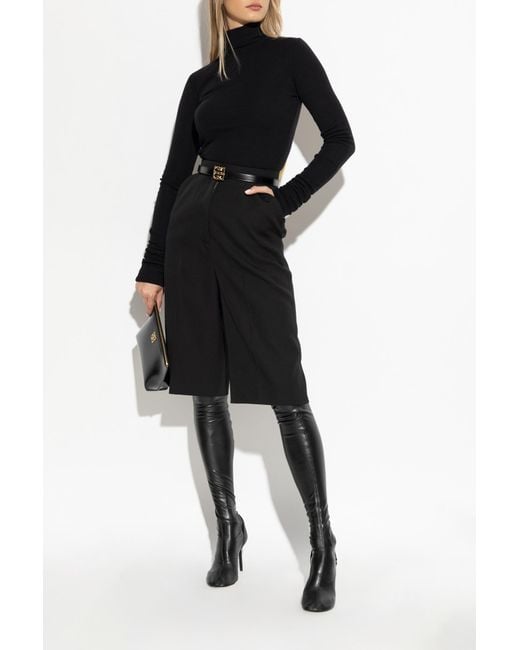 Givenchy Black Wool Shorts