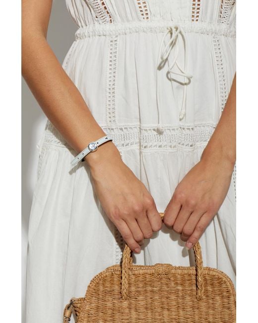 Tory Burch Brown Leather Bracelet