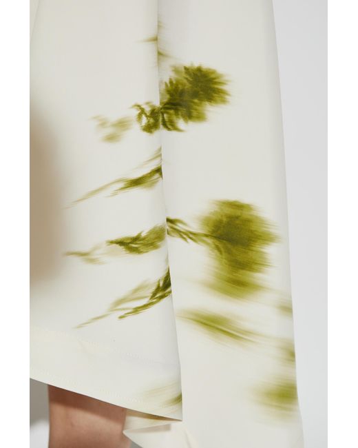 Ferragamo White Skirt With Print