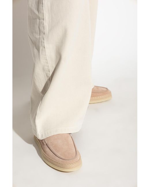 Tod's Pink Suede Shoes Type Loafers