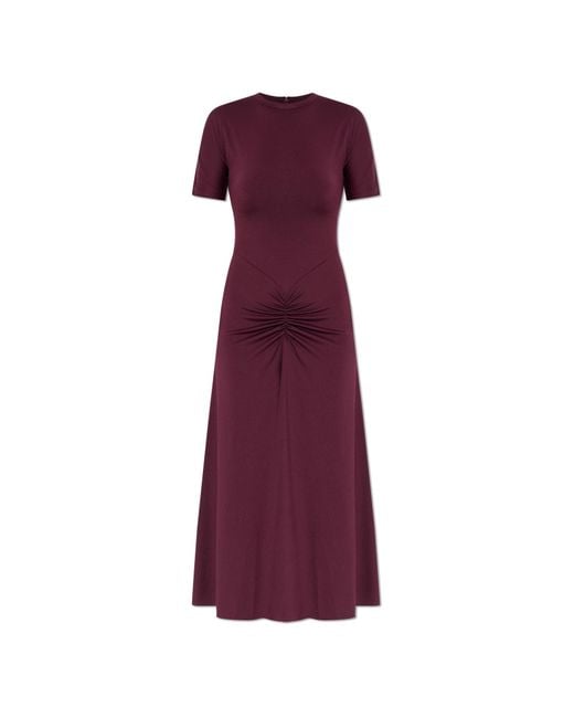 Victoria Beckham Red Draped Dress