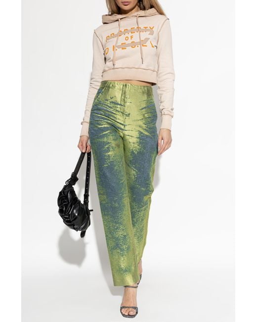DIESEL Green Trousers 'D-Drelian-Fsi'