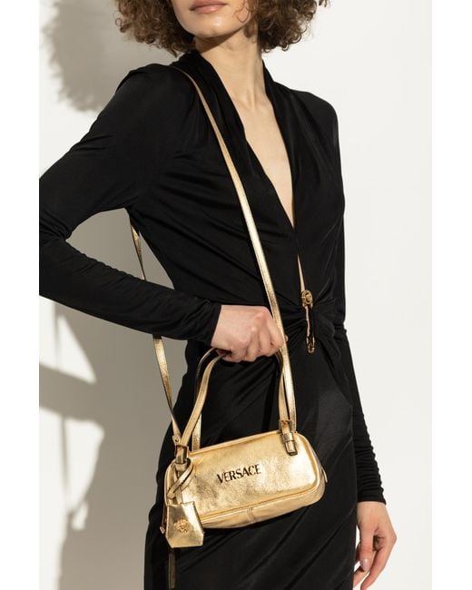 Versace Black Handbag 'Tag Bowling Mini'