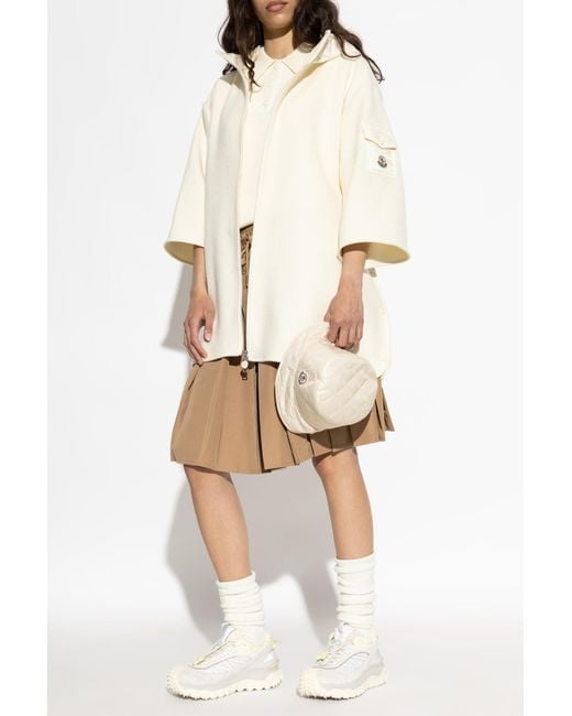 Moncler White Poczno Cape