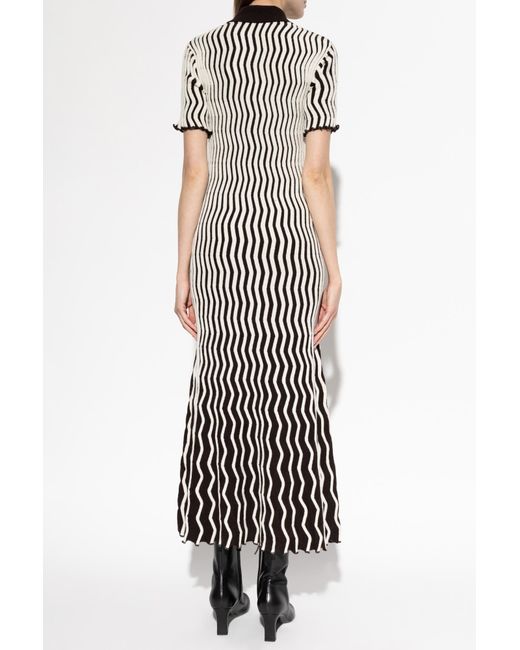 Bottega Veneta White Wool Dress