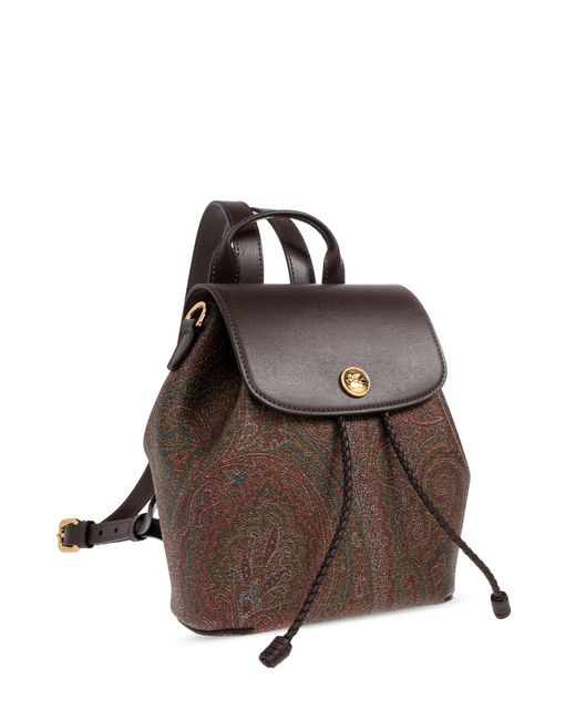 Etro Black Backpack With Logo