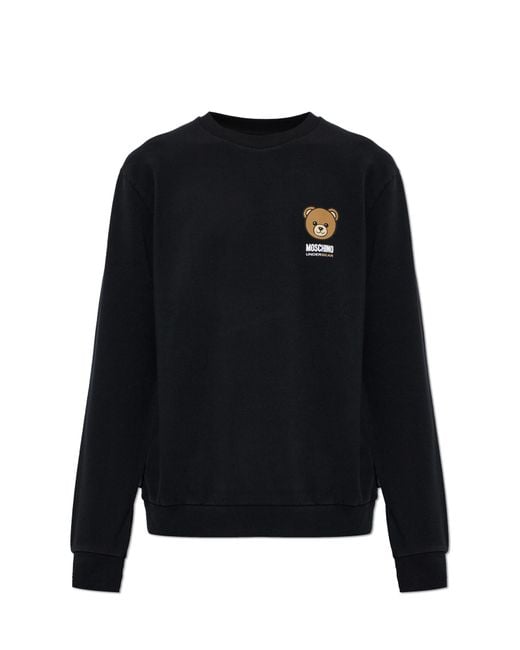 Moschino Black Sweatshirt From The "Active" Line for men
