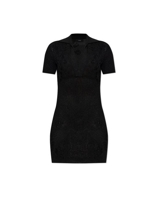 Amiri Black Dress With Lurex Thread